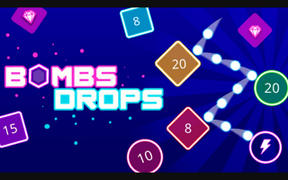 Bombs Drops - Physics Balls game cover