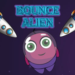 Bounce Alien Online arcade Games on taptohit.com