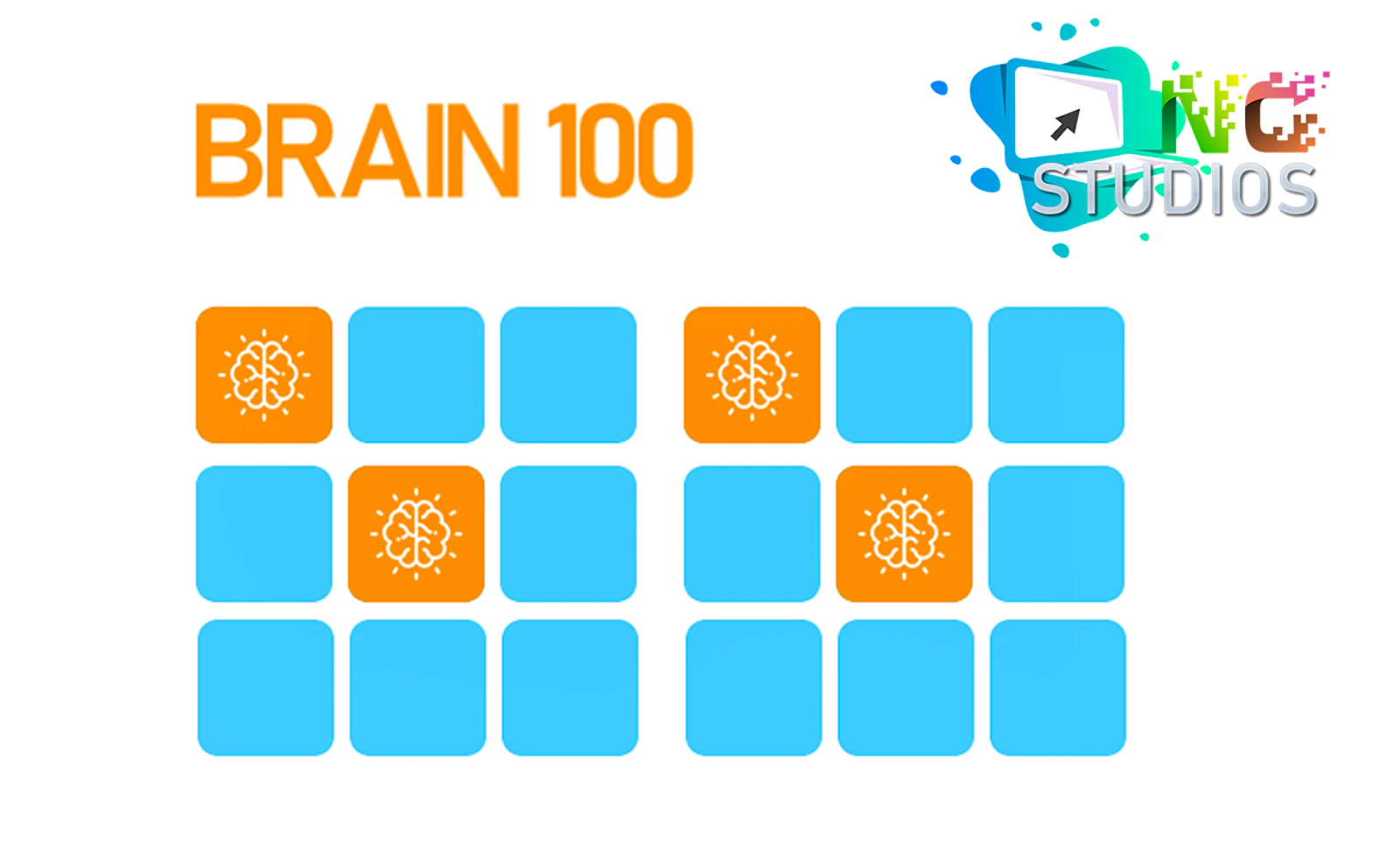 Brain 100 — free online thinky game on Glaze Games