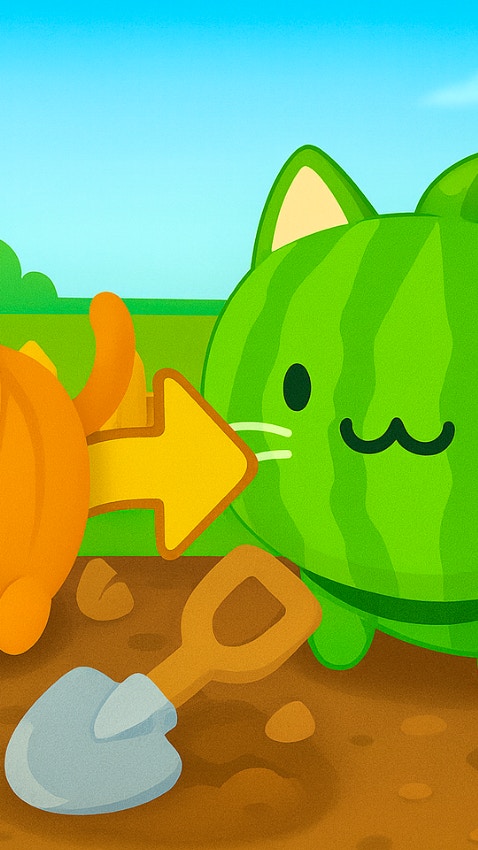 Brainrot Garden. Merge Cats