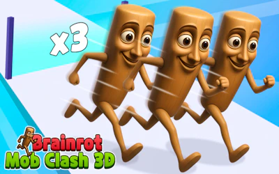 Brainrot Mob Clash 3D cover art