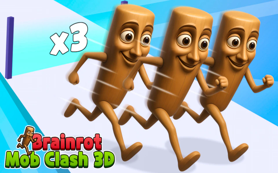 Brainrot Mob Clash 3D game cover