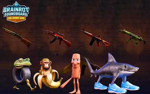 Brainrot Soundboard: Gun Sounds Game