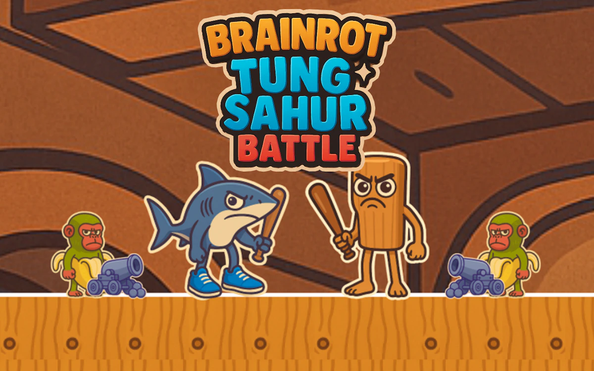 Play Brainrot Tung Sahur Battle — free online Two Player game
