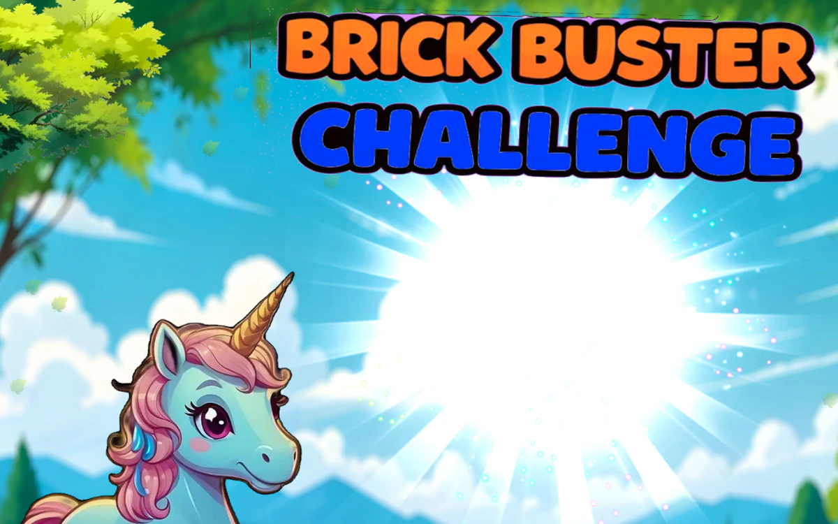 Play Brick Buster Unicorn Challenge — free online Block game