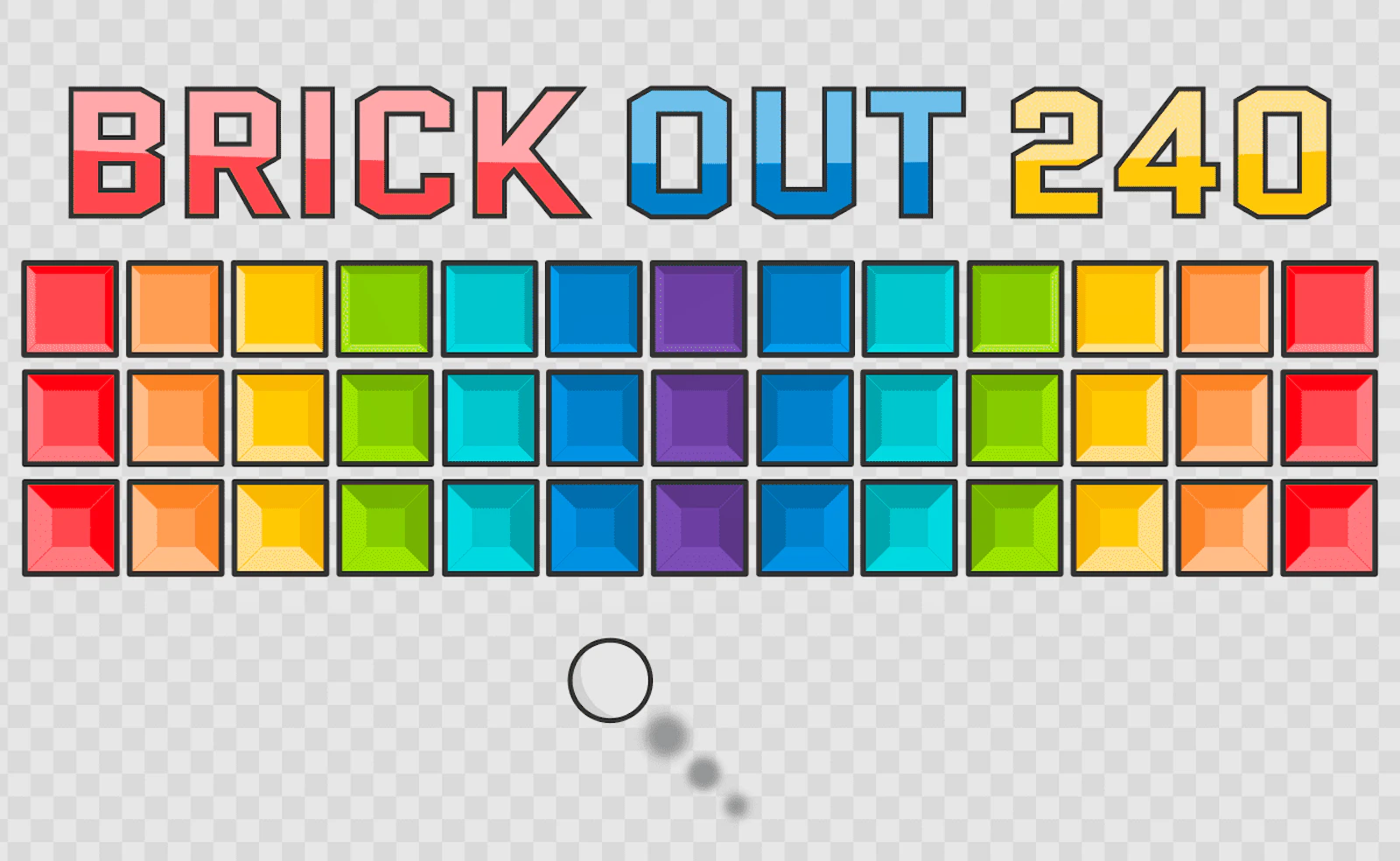 Brick Out 240 — free online flash game on Glaze Games