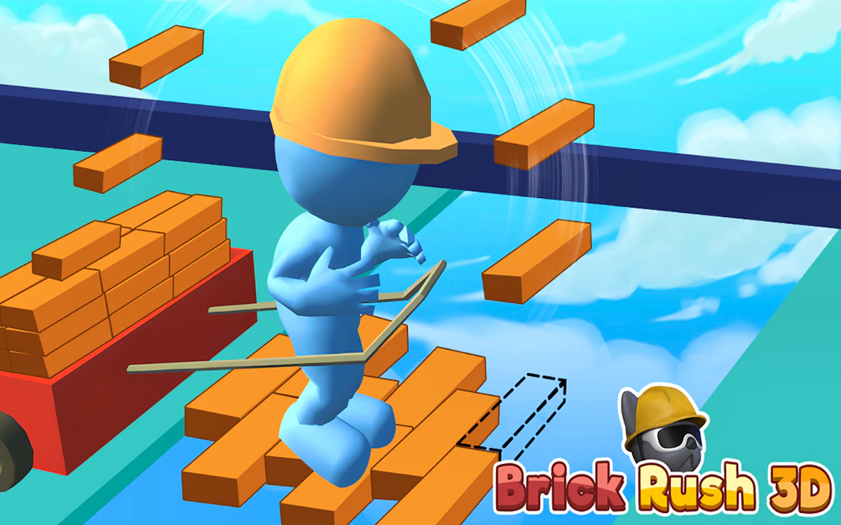 Play Brick Rush 3D — free online Runner game