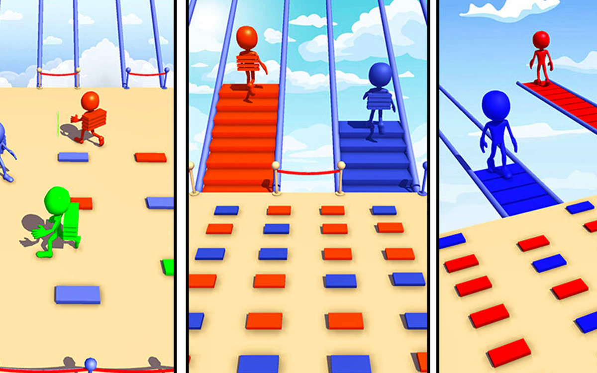 Play Bridge Rush Bridge Builder Game — free online Hyper Casual game