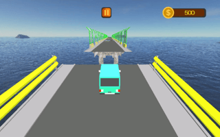 Broken Bridge Car Driving