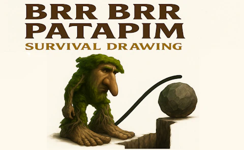 Brr Brr Patapim Survival Drawing game artwork