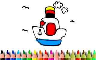 Bts Boat Coloring Book game cover