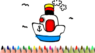 Bts Boat Coloring Book game cover