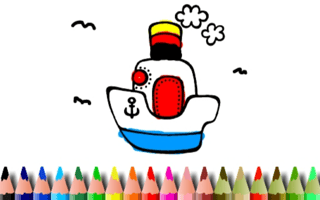 Bts Boat Coloring Book game cover