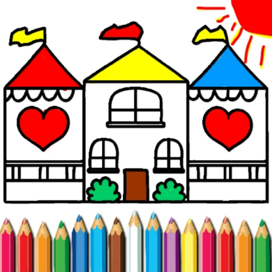 How To Draw Doll House For Kids, Doll House Colouring Pages for kids