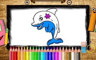 Bts Dolphin Coloring Book game cover