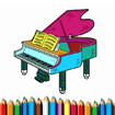 BTS Piano Coloring Book