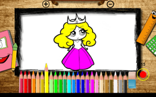 Bts Princess Coloring Book game cover