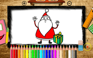 Bts Santa Claus Coloring Book game cover