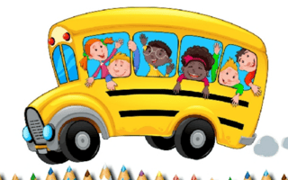 BTS School Bus Coloring Book