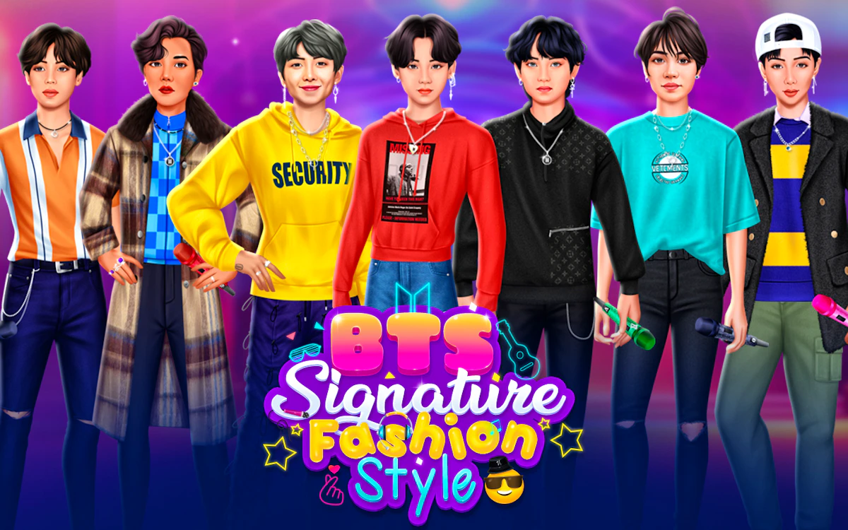 Play BTS Signature Fashion Style — free online Kids game
