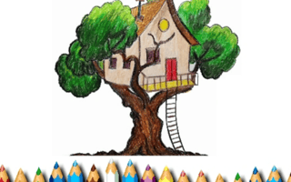 Bts Tree House Coloring Book game cover
