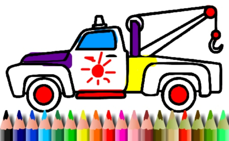 Worksheet easy guide to drawing the truck Vector Image