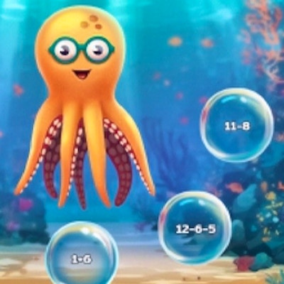 Bubble Math Dive By Gamepix