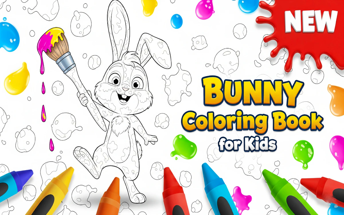Play Bunny Coloring Book for Kids — free online Coloring game