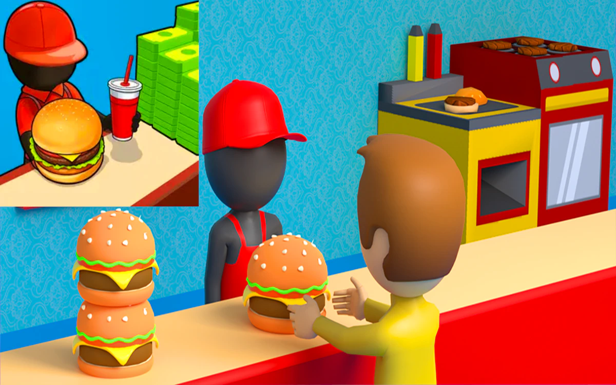 Play Burger Cafe Idle Tycoon — free online Restaurant game