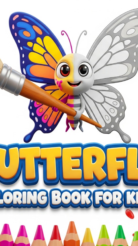 Butterfly Coloring Book for Kids