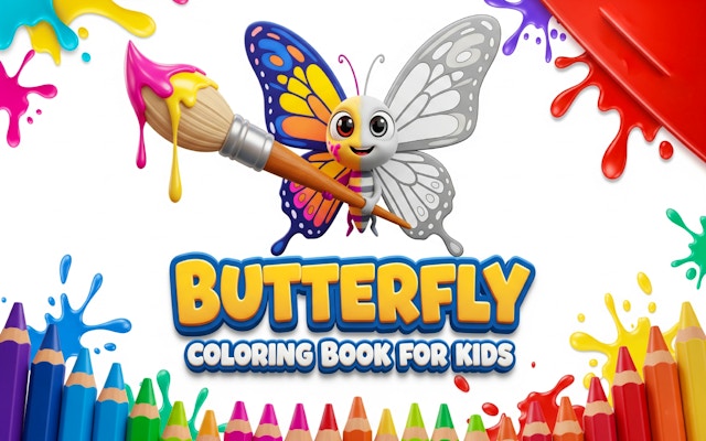 Butterfly Coloring Book For Kids