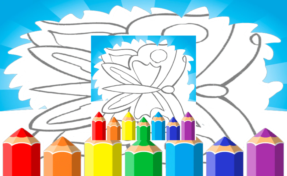 Play Butterfly Coloring Pages Kids — free online Kids game