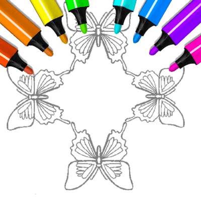 Butterfly Coloring Pages Kids By Gamepix