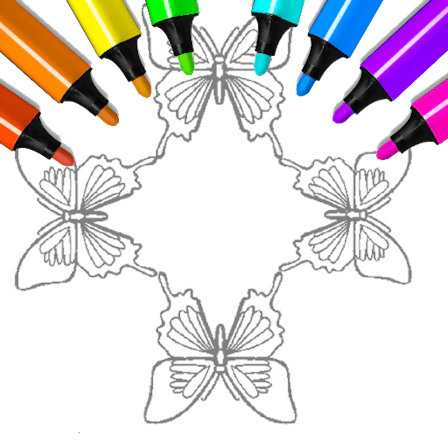 Butterfly Coloring Pages Kids game thumbnail