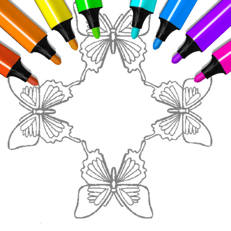 Butterfly Coloring Pages Kids