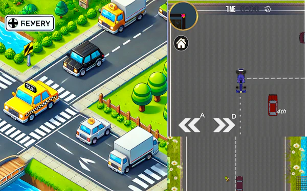 Cab Car – Taxi Driving & Passenger Pickup