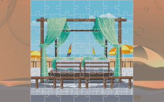 Cabana Beach Jigsaw game cover