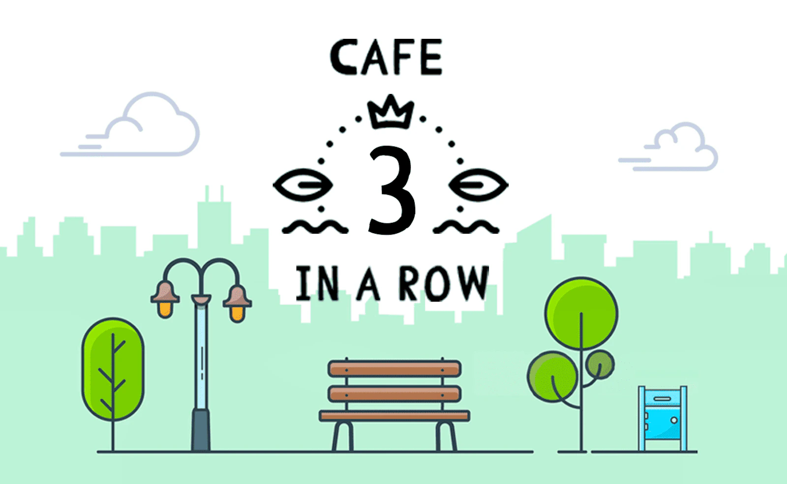 Cafe 3 in a Row — free online mahjong game on Glaze Games
