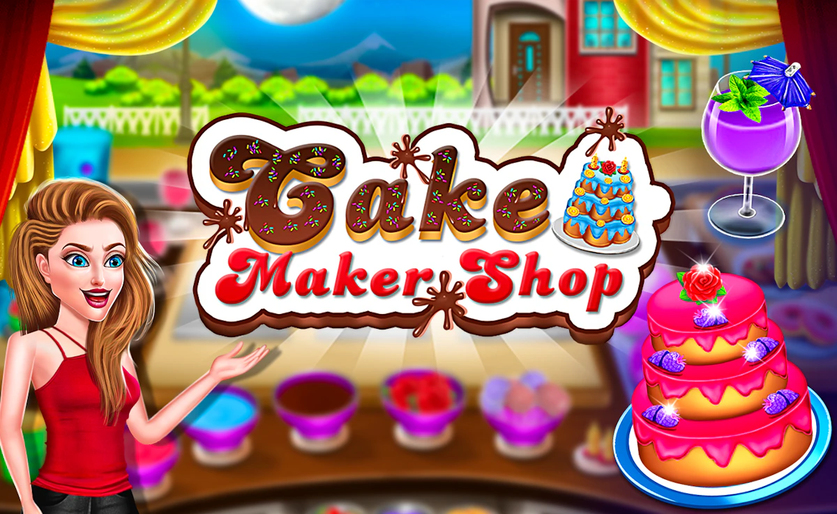 Play Cake Shop Cafe Pastries & Waffles cooking Game — free online Strategy game