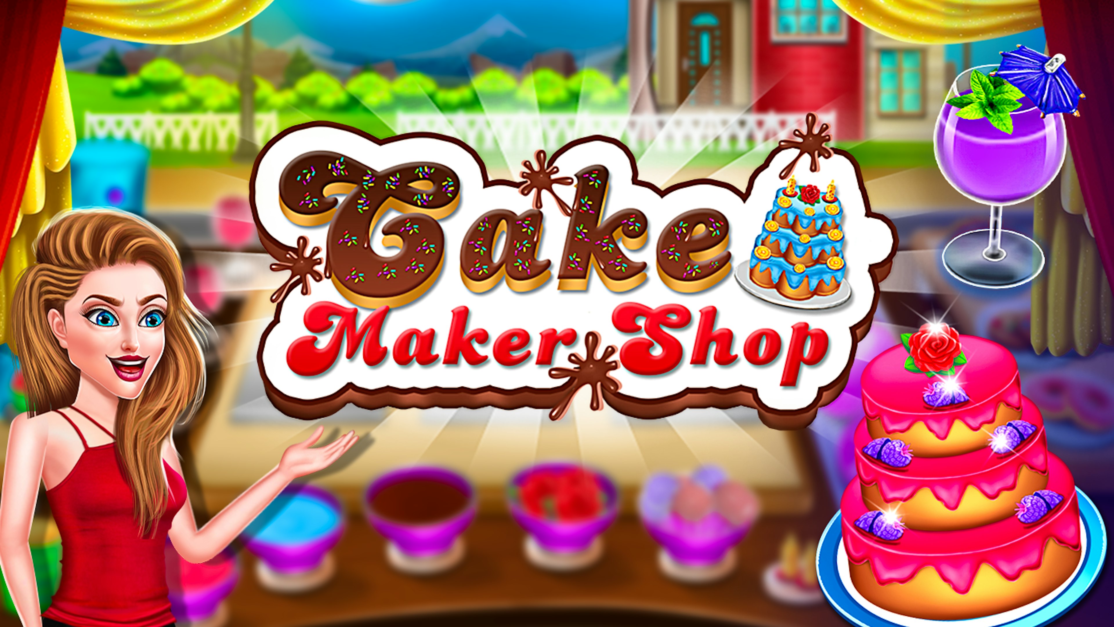 Cake Shop Cafe Pastries & Waffles cooking Game