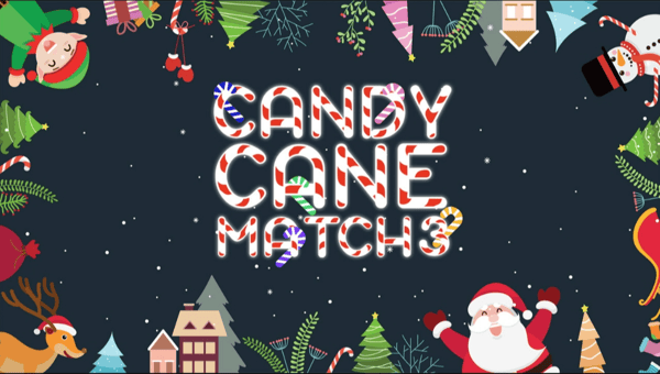 Jogo Candy Cane Match 3 no Jogos 360