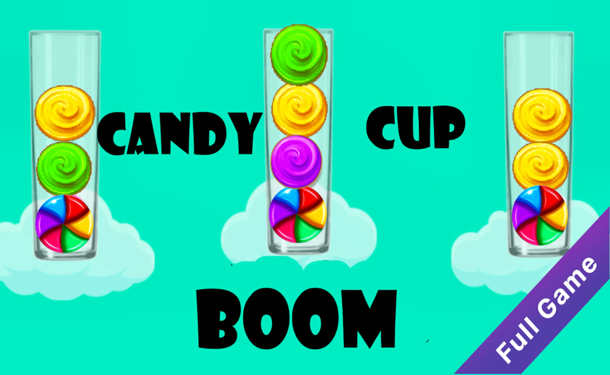 Play Candy Cup Boom — free online Brain game