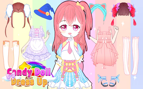 Candy Doll Dress Up game thumbnail