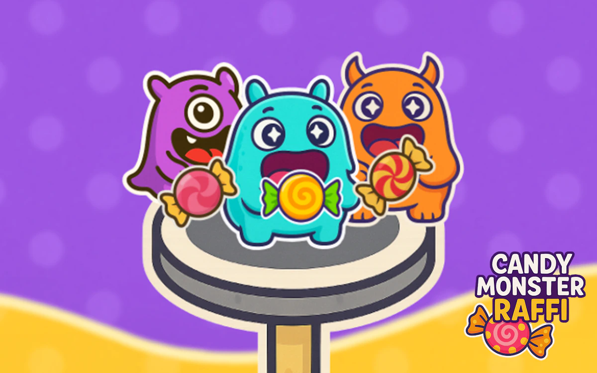 Play Candy Monster Raffi — free online Arcade game