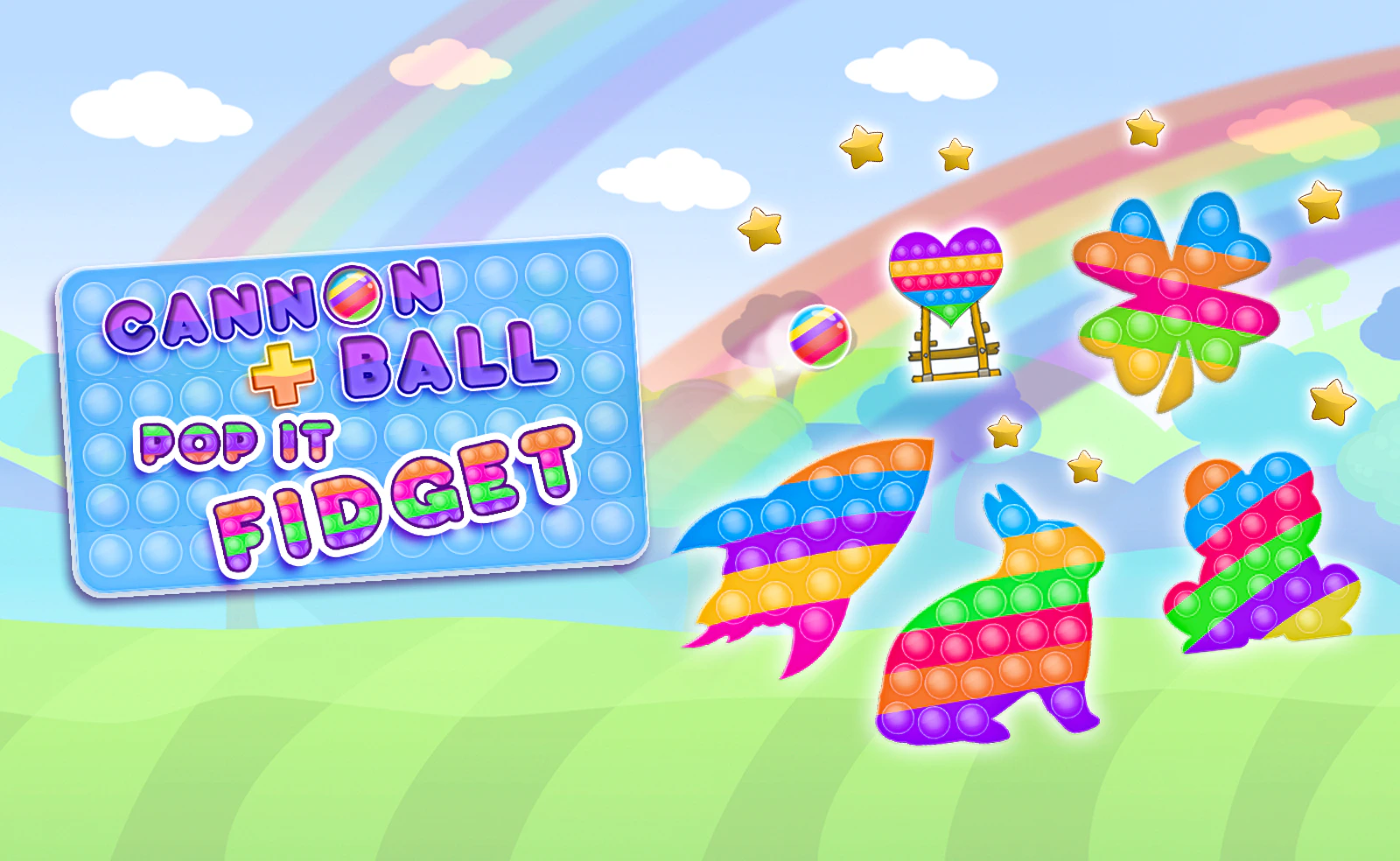 Cannon Ball & Pop It Fidget — free online casual game on Glaze Games