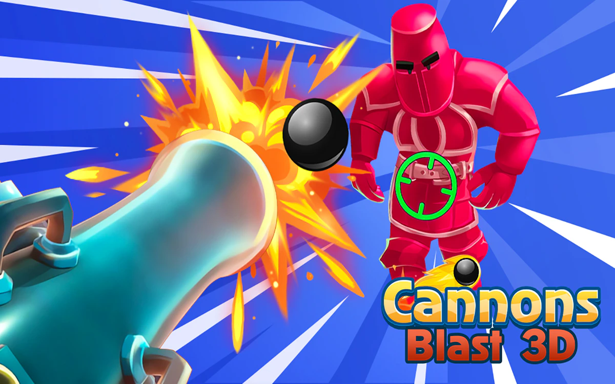 Play Cannons Blast 3D — free online Shooter game