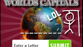 Capitals Cities Hangman game cover