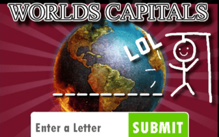 Capitals Cities Hangman game cover