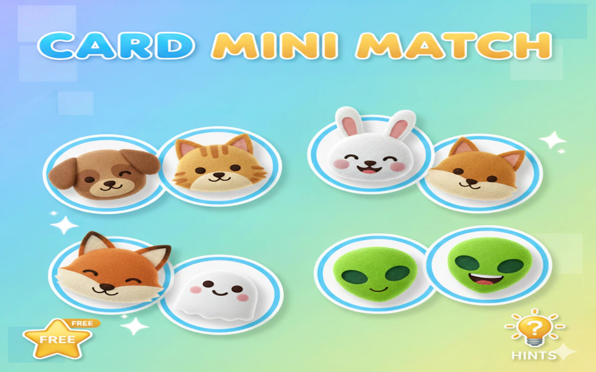 Play Card Mini Match — free online Memory game