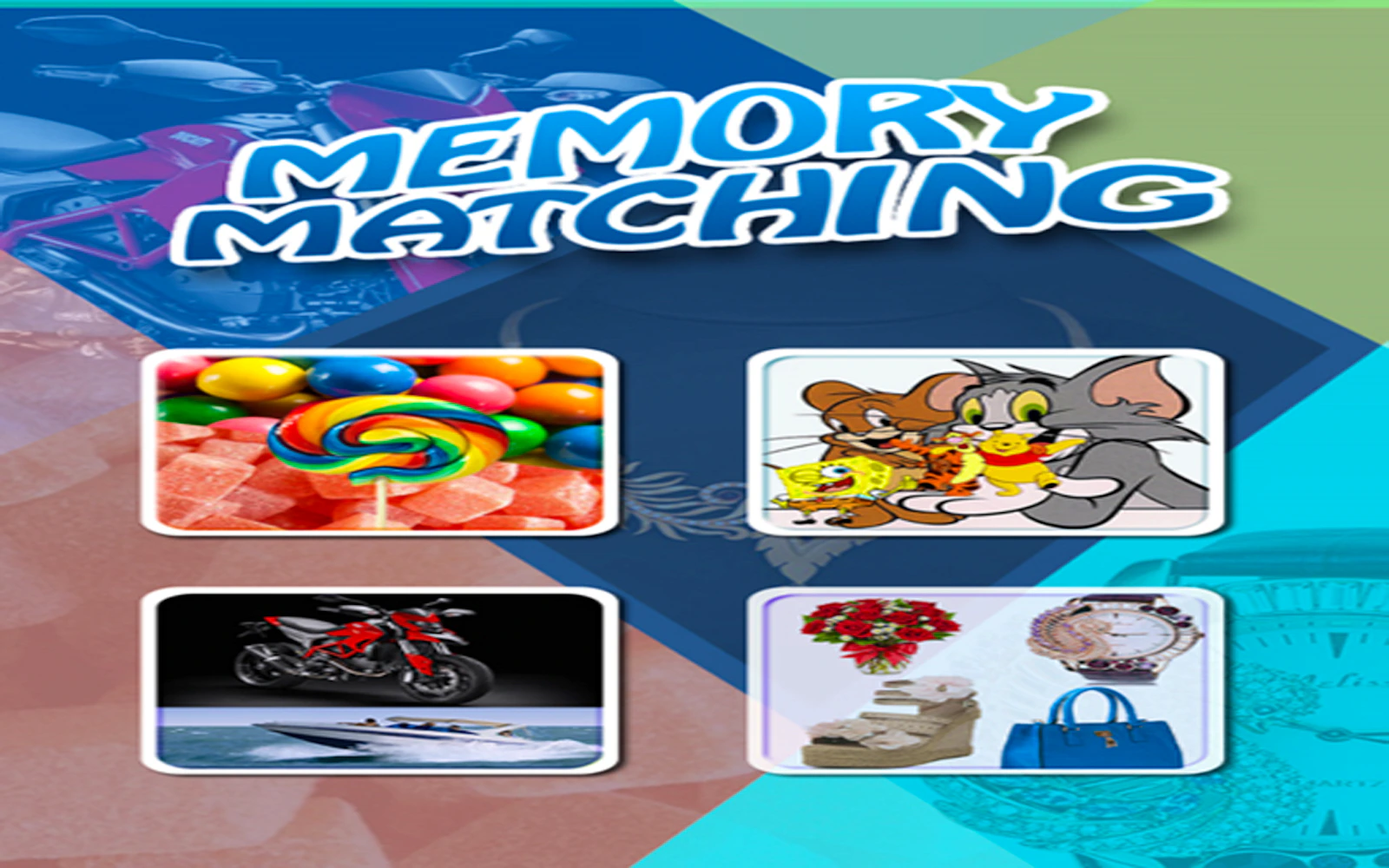 Cards Memory Matching — free online thinky game on Glaze Games